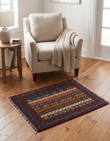 2' x 2' 11 Hand Knotted Kazak Rug