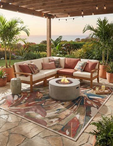 9' x 12' Easy-Clean Baja Indoor / Outdoor Rug