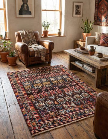3' 10 x 5' 1 Afshar Wool Rug