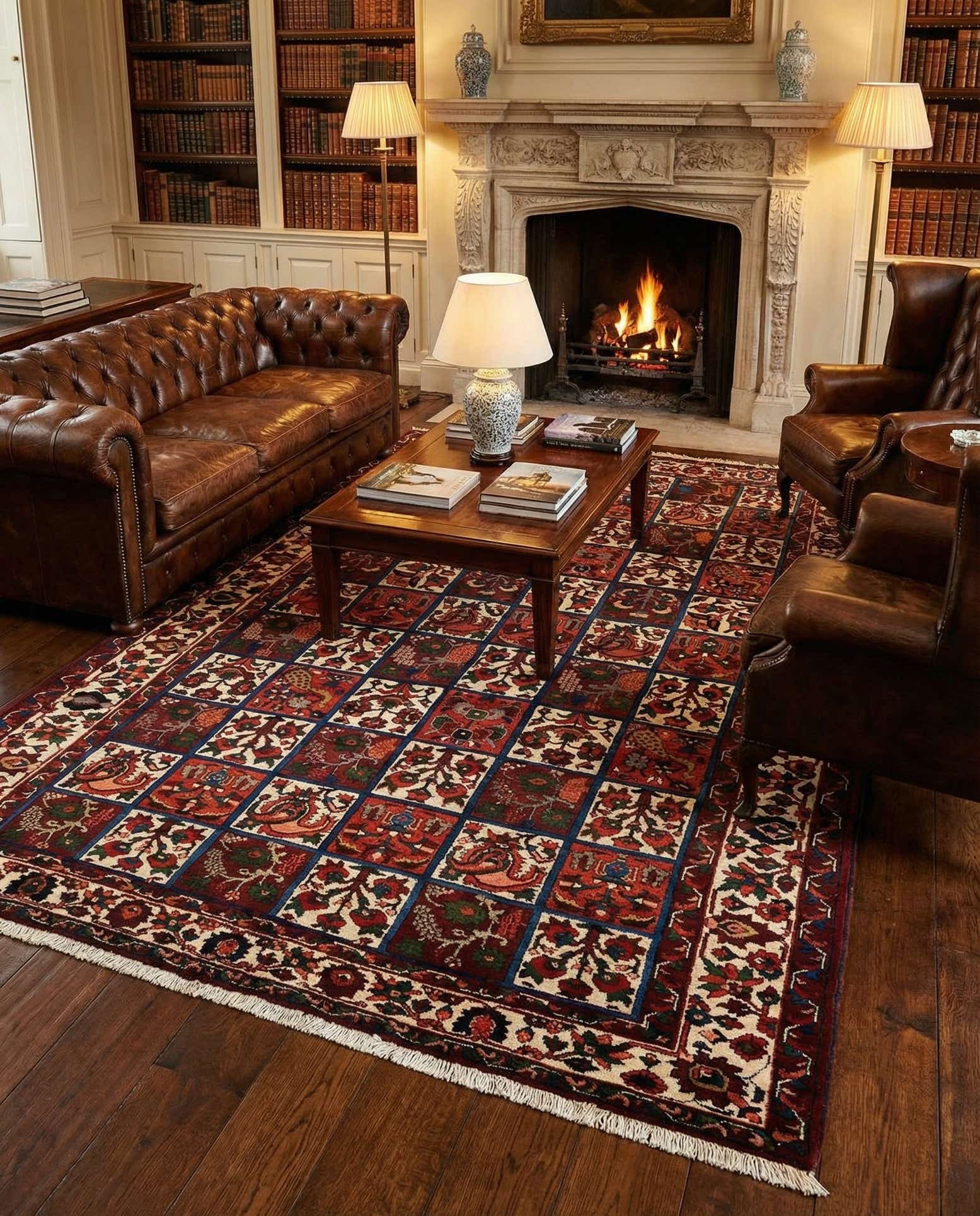6' 10 x 9' 9 Bachtiar Wool Rug