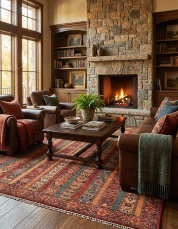 6' 6 x 9' 6 Hand Knotted Ariana Ziegler Rug