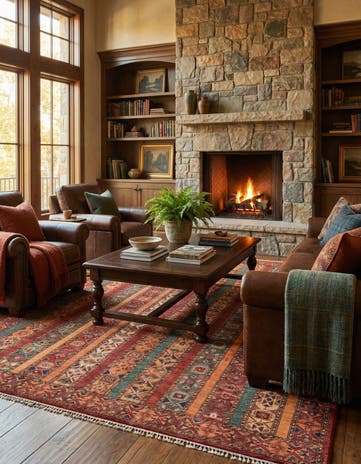 6' 6 x 9' 6 Hand Knotted Ariana Ziegler Rug
