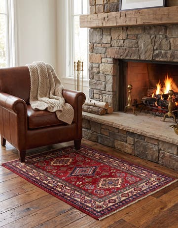 2' 10 x 4' 3 Hand Knotted Kazak Rug