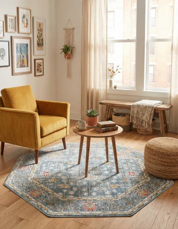 Blue Paragon Octagon Rug