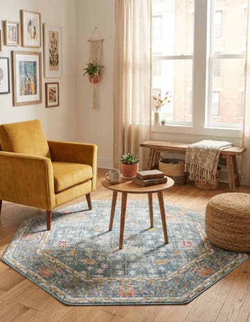 Blue Paragon Octagon Rug