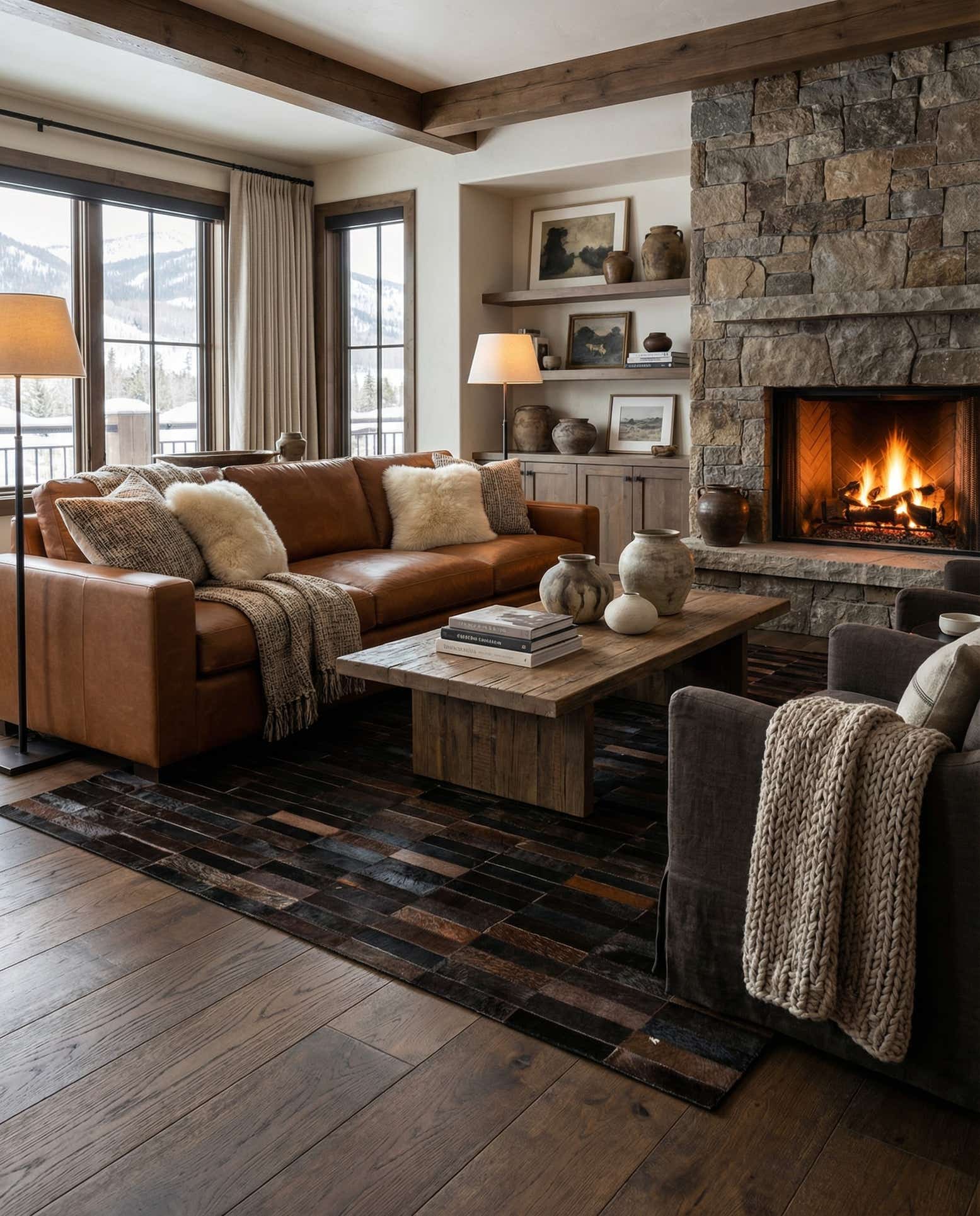 5' x 7' 11 Cowhide - Patchwork Rug