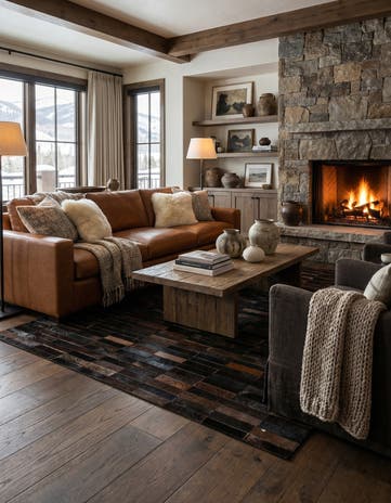 5' x 7' 11 Cowhide - Patchwork Rug