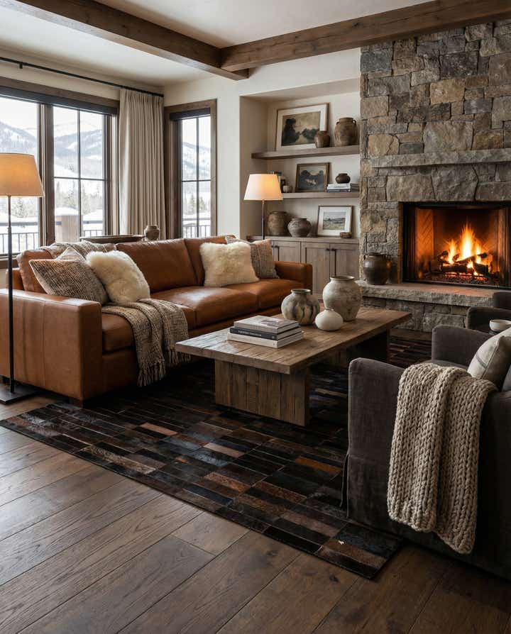 5' x 7' 11 Cowhide - Patchwork Rug