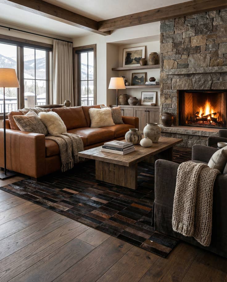 Detail image of 5' x 7' 11 Cowhide - Patchwork Rug