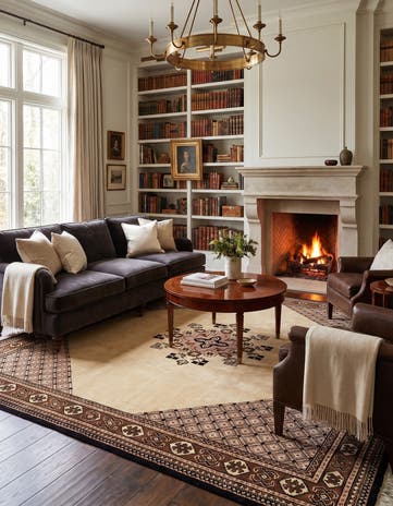 6' 7 x 10' Hand Knotted Memeih Wool Rug
