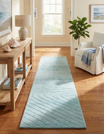 2' 7 x 9' 10 Hand Knotted Darya Wool Runner Rug