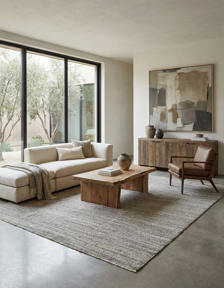 Detail image of 9' 3 x 11' 5  Hand Woven Kilim Modern Wool Rug