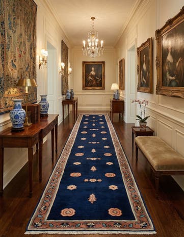 2' 9 x 13' Hand Knotted China Peking Runner Rug