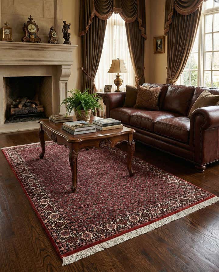 3' 8 x 6' 1 Bidjar With Silk Rug