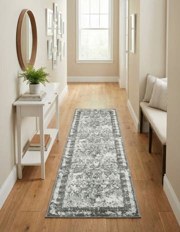 Gray Venice Runner Rug