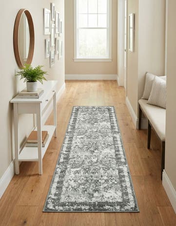 Gray Venice Runner Rug