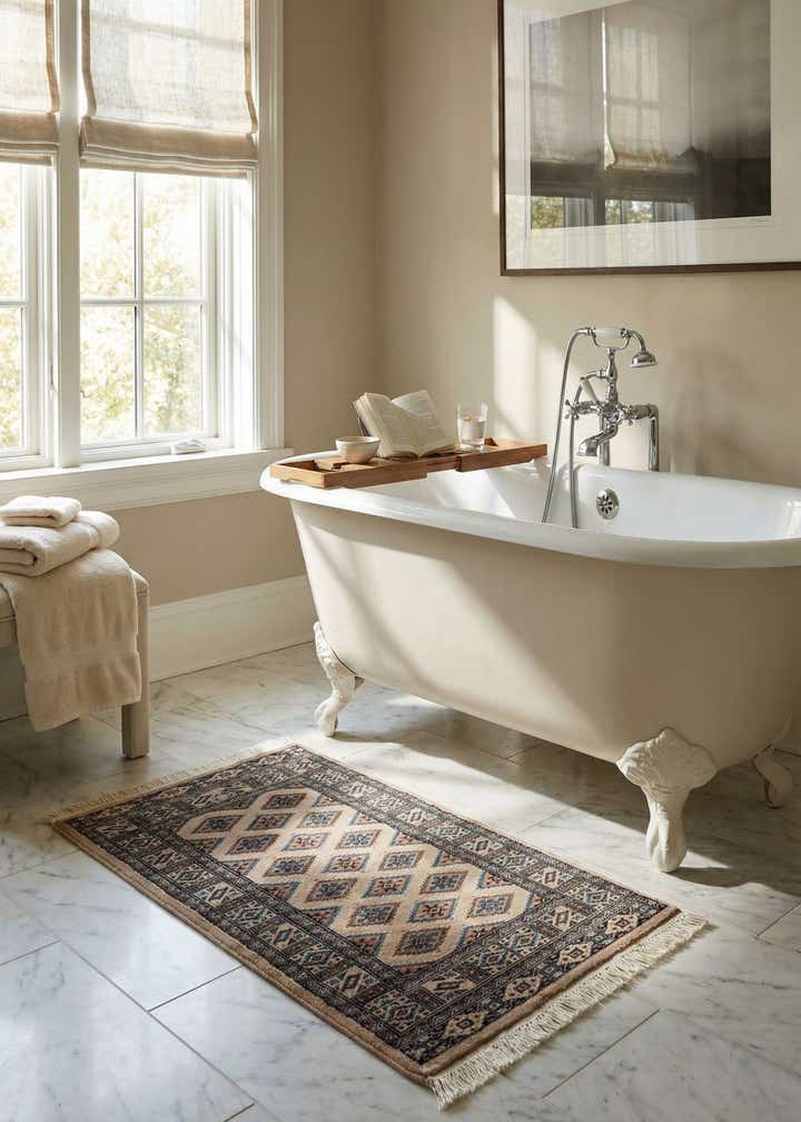 2' 6 x 4' 1 Hand Knotted Bokhara Rug