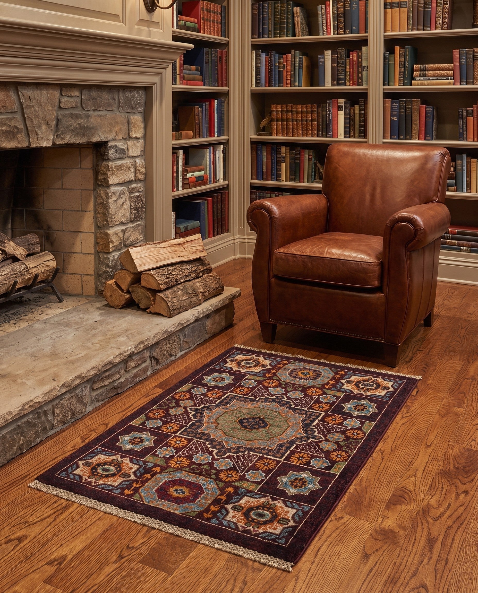 2' x 3' 1 Hand Knotted Mamluk Ziegler Rug