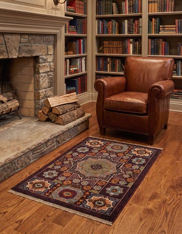 2' x 3' 1 Hand Knotted Mamluk Ziegler Rug