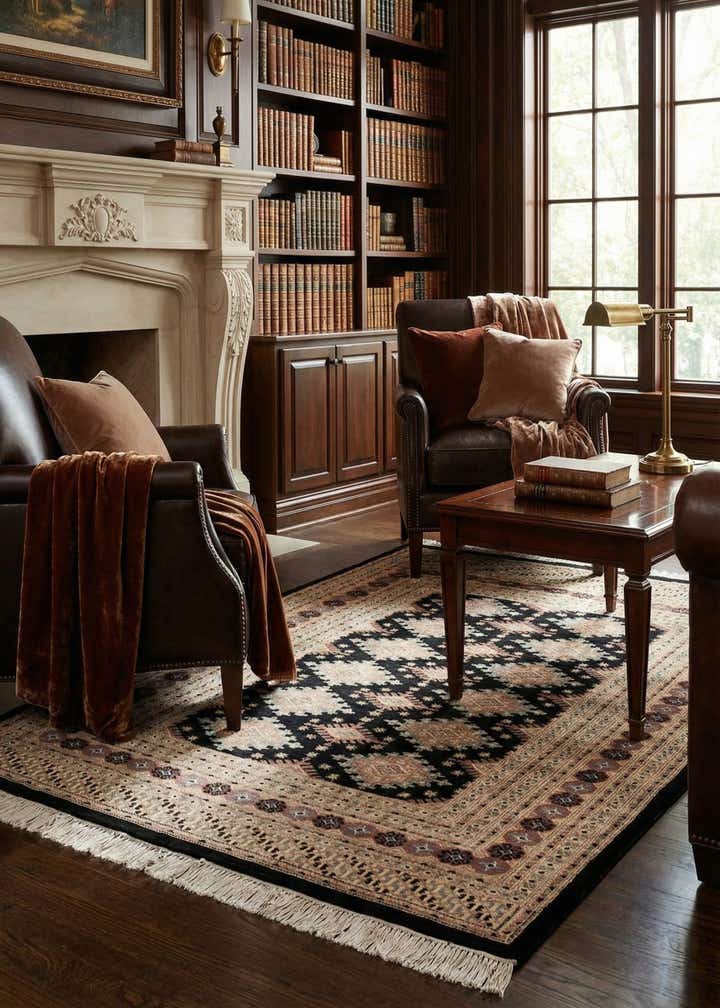 4' 2 x 6' 1 Hand Knotted Bokhara Oriental Rug