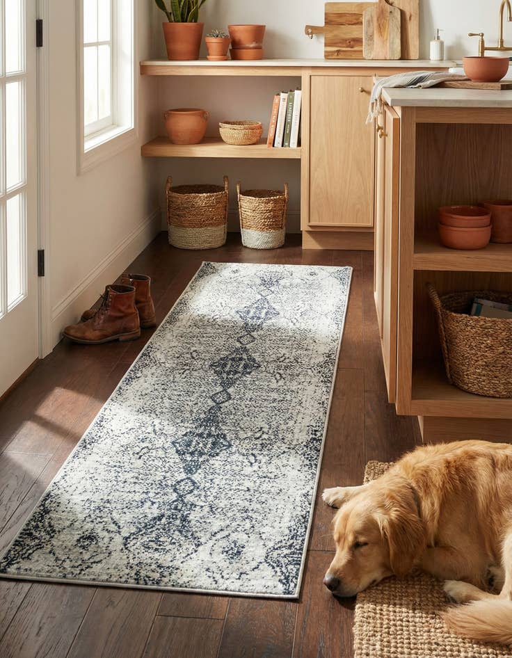 Detail image of 2' x 6' Kamala Washable Runner Rug