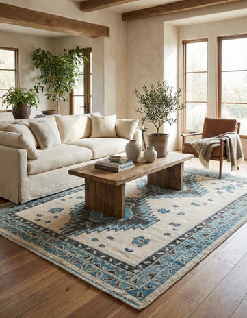 7' 8 x 10' 1 Hand Knotted Moroccan Wool Rug