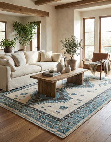 7' 8 x 10' 1 Hand Knotted Moroccan Wool Rug