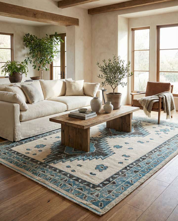 7' 8 x 10' 1 Hand Knotted Moroccan Wool Rug