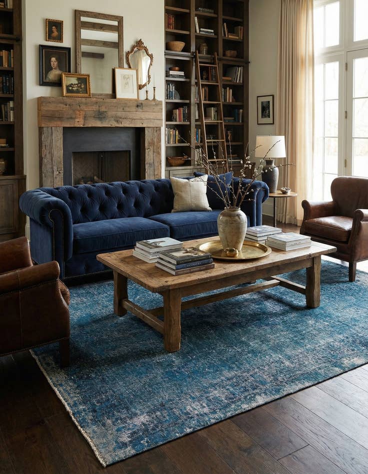 Detail image of  6' 8 x 9' 9  Hand Knotted Ultra Vintage Persian Wool Rug