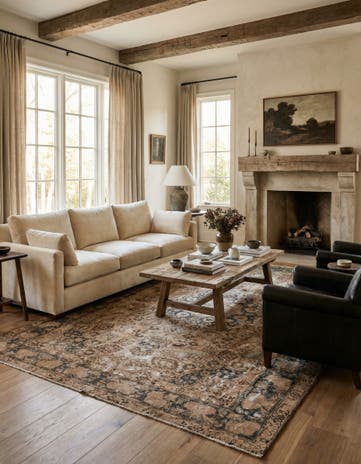 6' 8 x 9' 7 Hand Knotted Ultra Vintage Persian Wool Rug