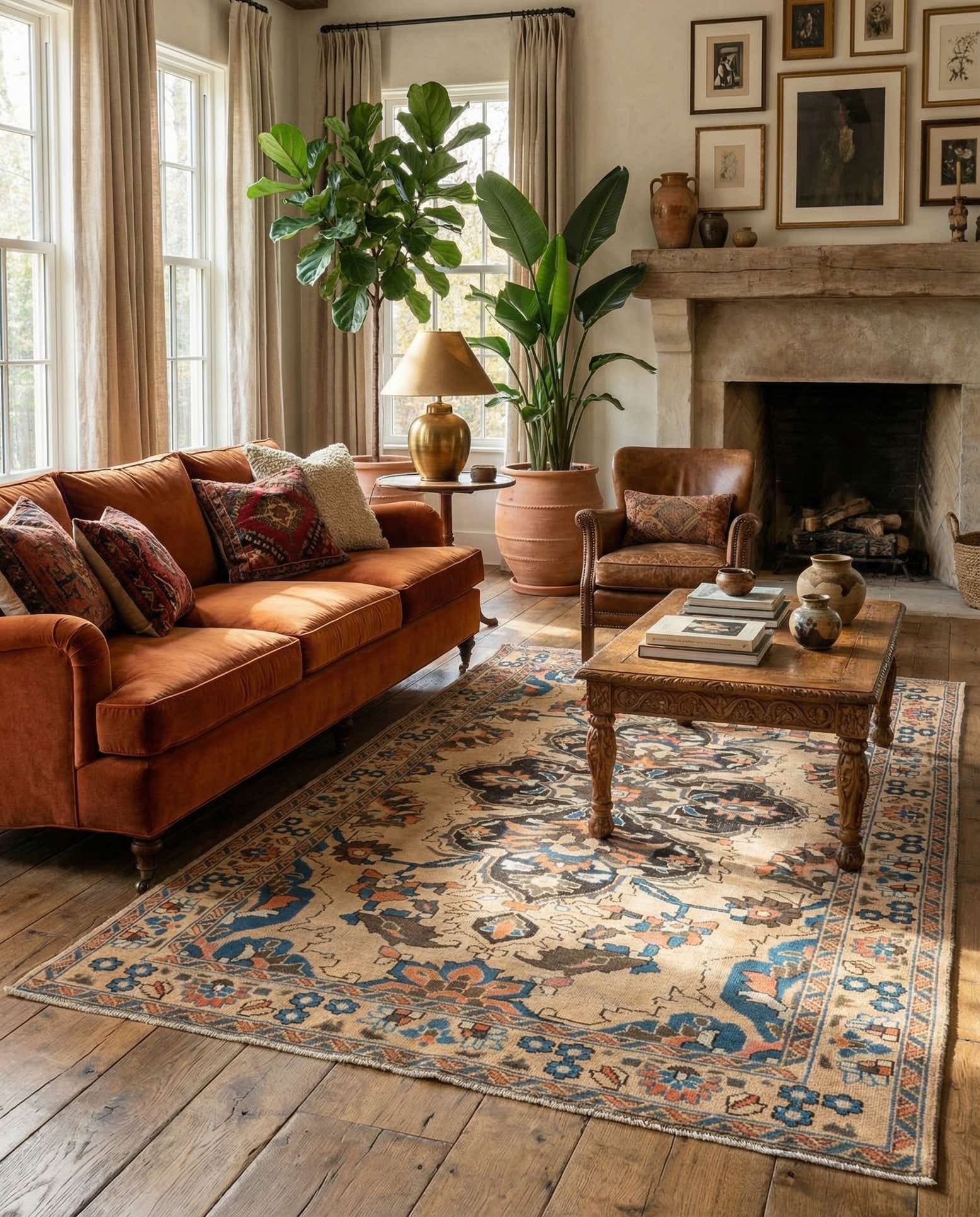 5' 1 x 7' 10 Hamedan Rug