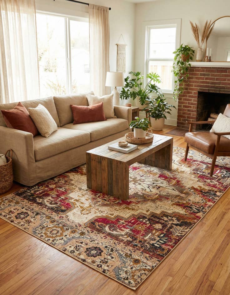 Detail image of 5' 3 x 8' Saturn Rug