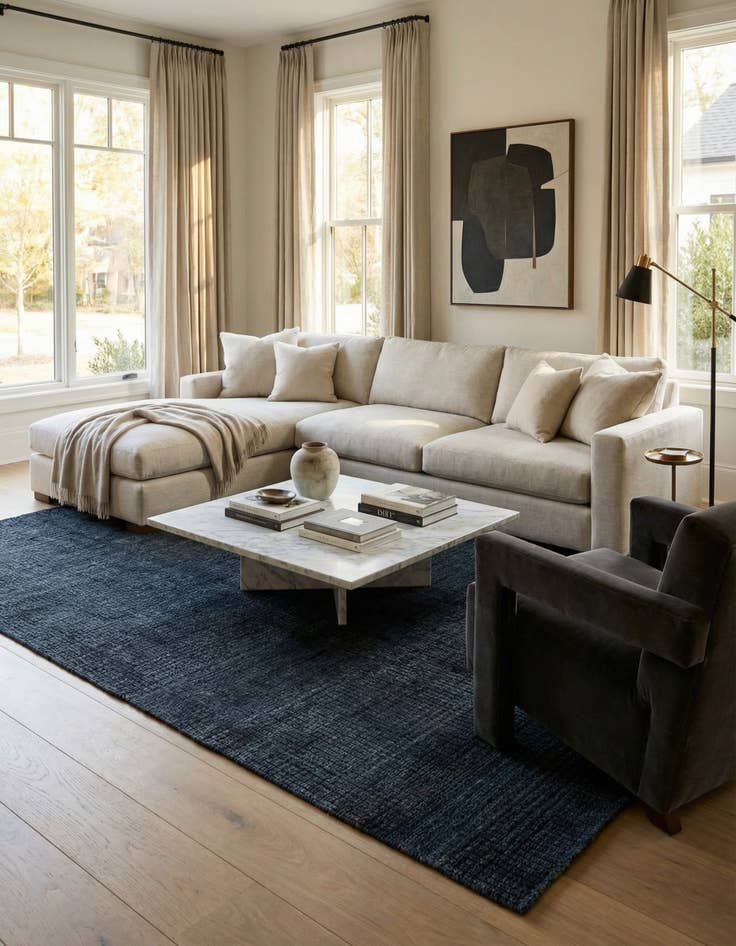 Detail image of 7' 9 x 10' 1  Hand Knotted Darya Wool Rug