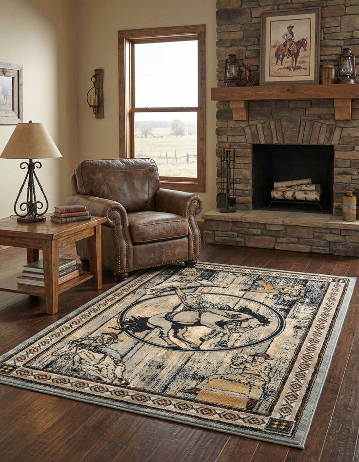 Detail image of 4' x 6' Pioneer Rug