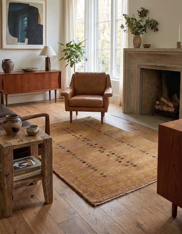 3' 4 x 4' 10 Gabbeh Rug