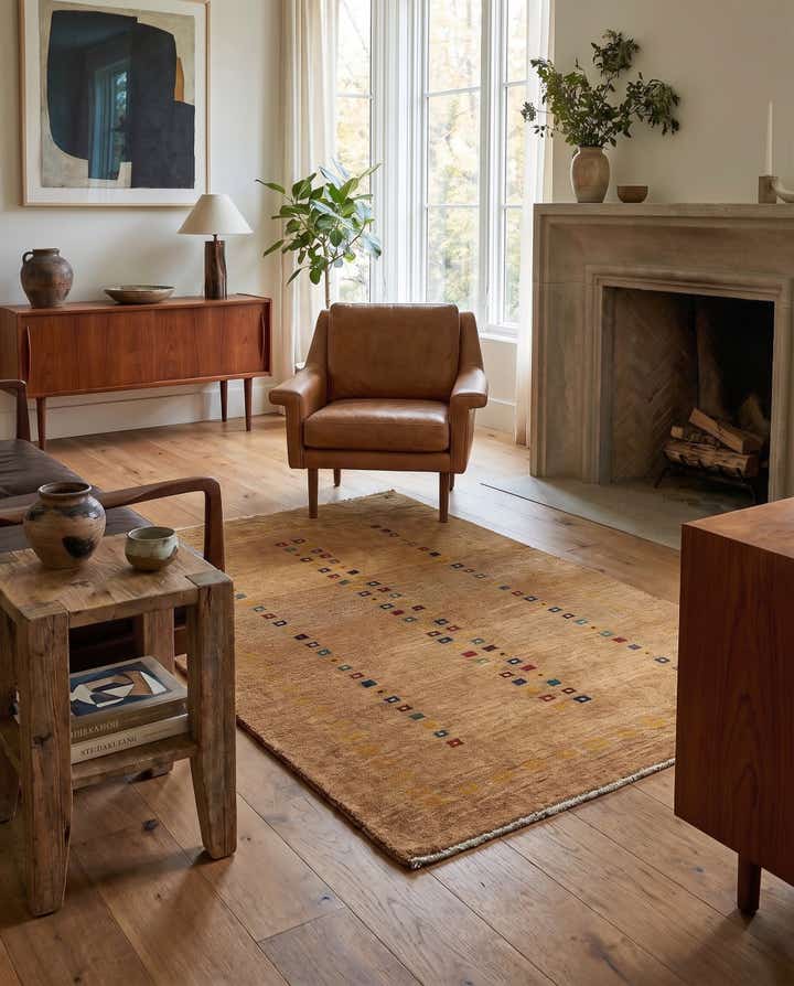 3' 4 x 4' 10 Gabbeh Rug