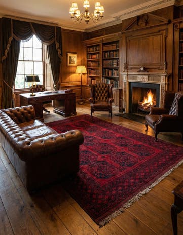 7' 9 x 11' 4 Hand Knotted Khal Mohammadi Wool Rug