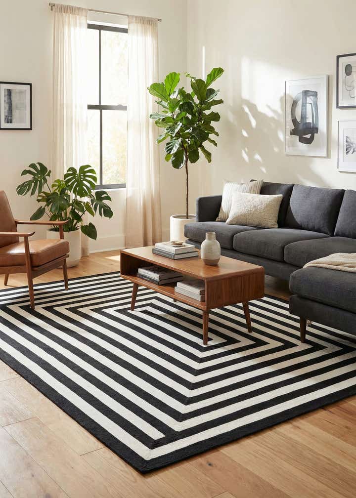 9' x 12' Easy-Clean Eco Verse Washable Indoor / Outdoor Rug
