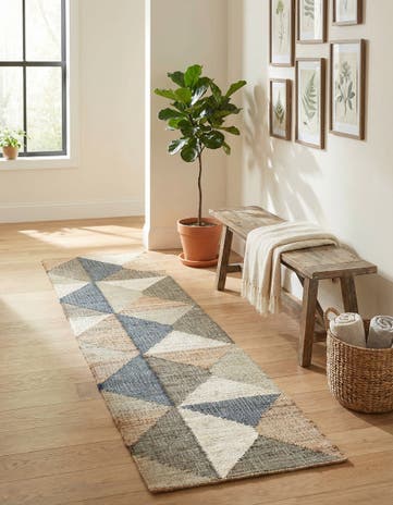 2' x 8' Hand Woven Kala Handwoven Jute Runner Rug