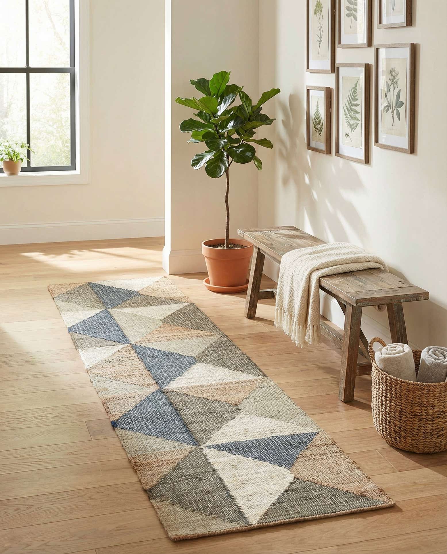 2' x 8' Hand Woven Kala Handwoven Jute Runner Rug