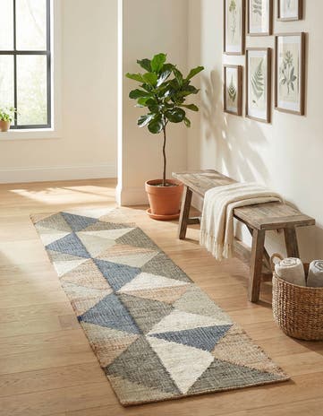 2' x 8' Hand Woven Kala Handwoven Jute Runner Rug