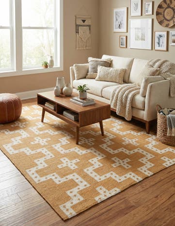 6' 1 x 9' Hand Woven Kilim Wool Rug