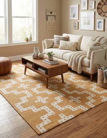 6' 1 x 9' Hand Woven Kilim Wool Rug