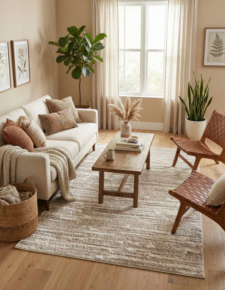 Detail image of 5' x 8' Sepia Rug