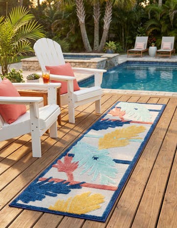 2' x 10' Easy-Clean Belize Indoor / Outdoor Runner Rug