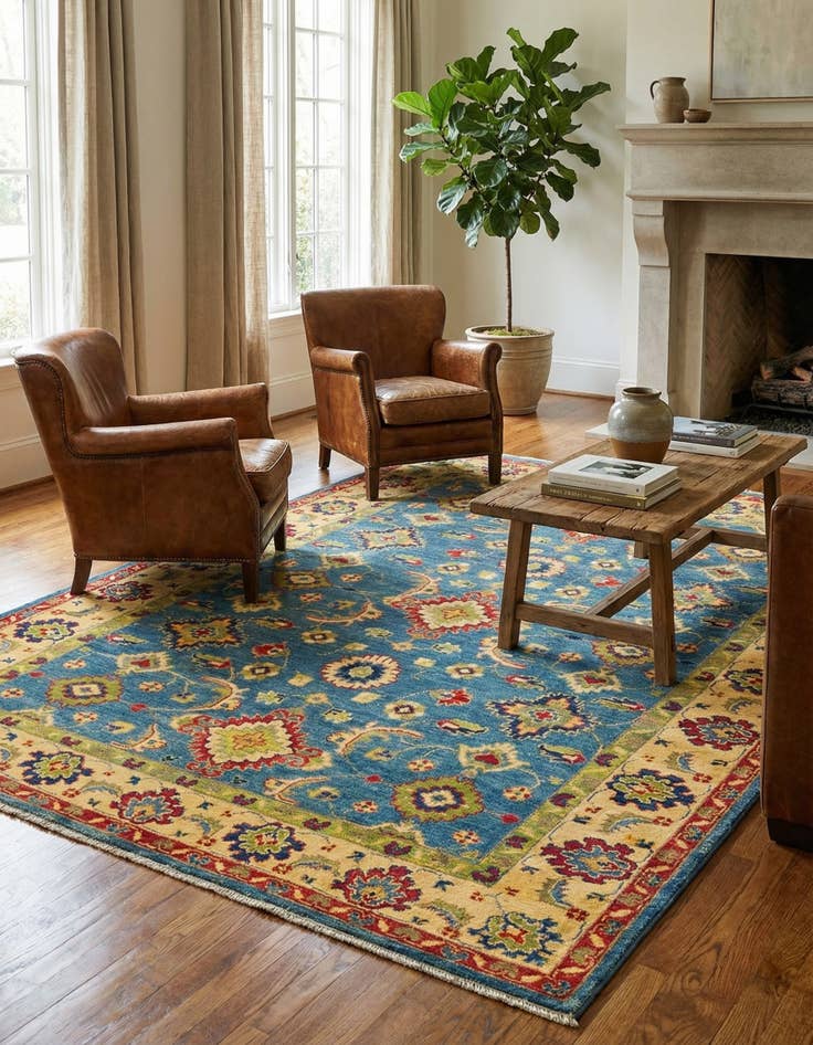 Detail image of 5' 2 x 6' 10  Hand Knotted Kazak Rug