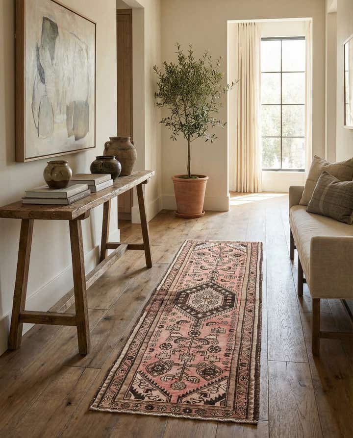 3' 2 x 9' 2 Hand Knotted Ultra Vintage Persian Wool Runner Rug