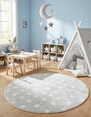 6' x 6' Whimsy Kids Round Rug