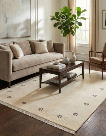 5' 8 x 8' 2 Hand Knotted Darya Wool Rug