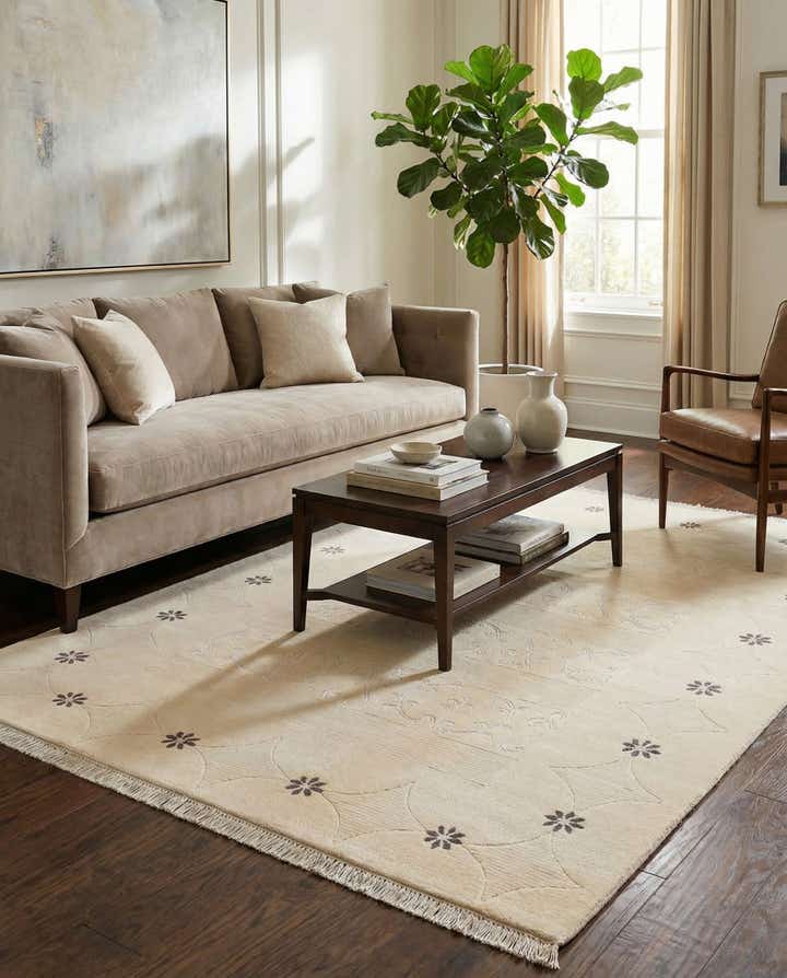 5' 8 x 8' 2 Hand Knotted Darya Wool Rug